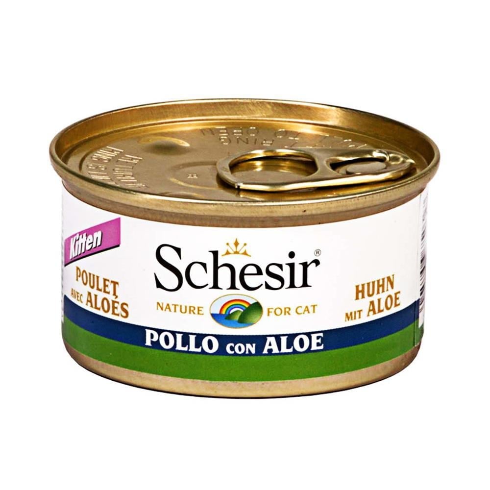 Schesir Tavuklu ve Aloeveralı Yaş Yavru Kedi Konservesi 85 grSchesir