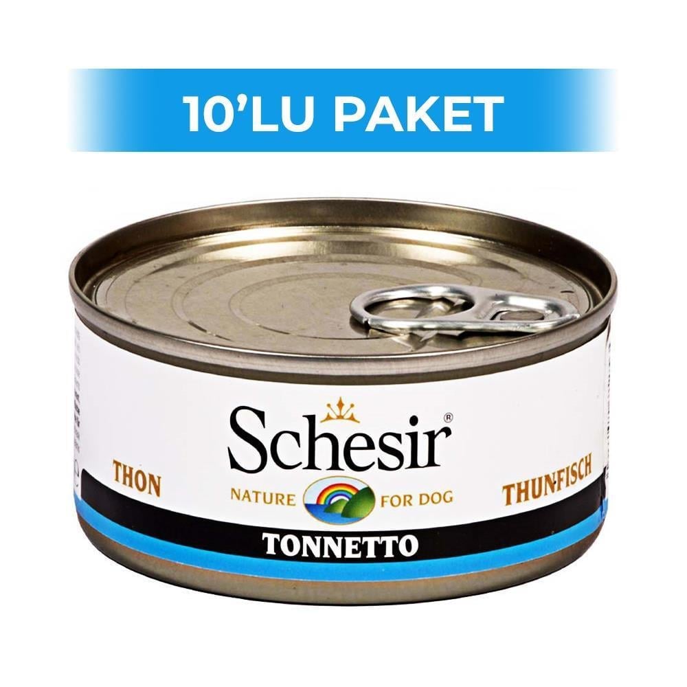 Schesir Ton Balıklı Köpek Konservesi 150 gr 10 AdetSchesir