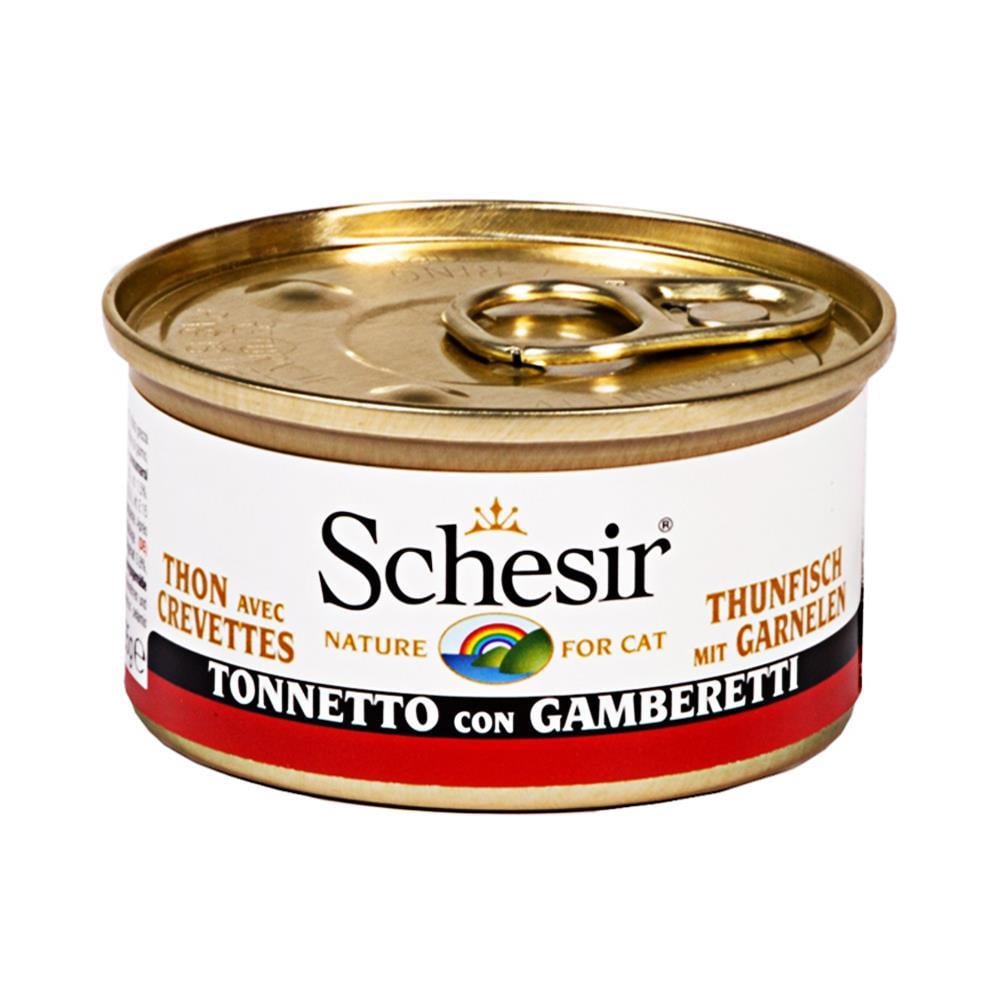 Schesir Ton Balıklı ve Karidesli Kedi Konservesi 85 grSchesir