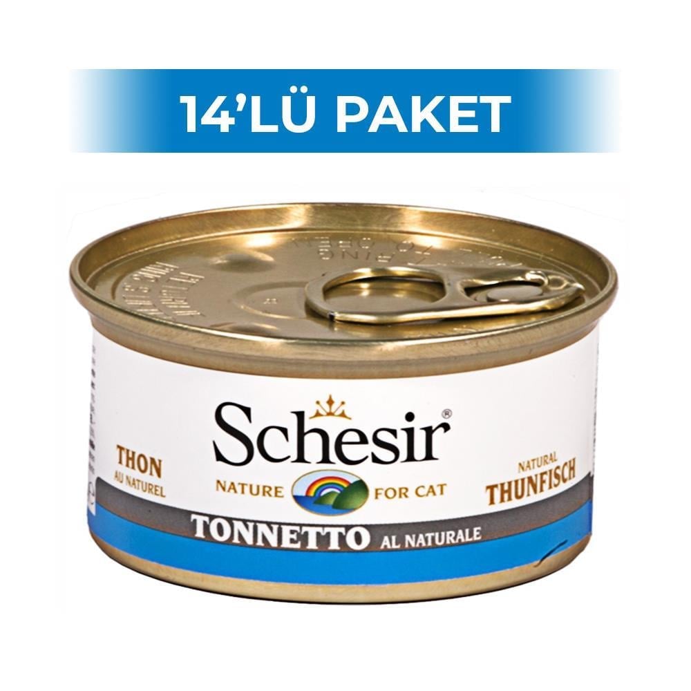 Schesir Ton Balıklı ve Somonlu Kedi Konservesi 70 gr 14 AdetSchesir