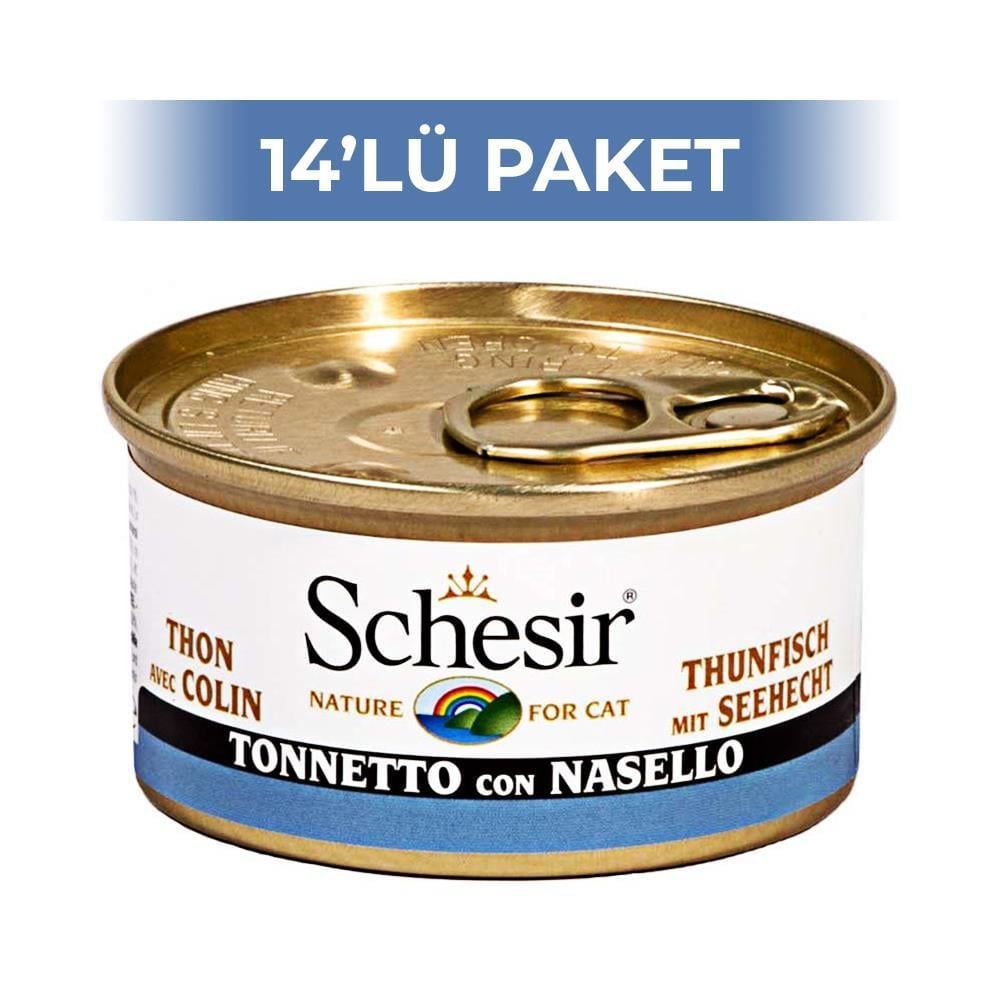Schesir Ton ve Barlam Balıklı Kedi Konservesi 85 gr 14 AdetSchesir