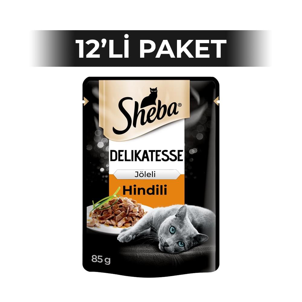 Sheba Pouch Hindlili Yetişkin Kedi Konservesi 85 gr x 12 AdetSheba