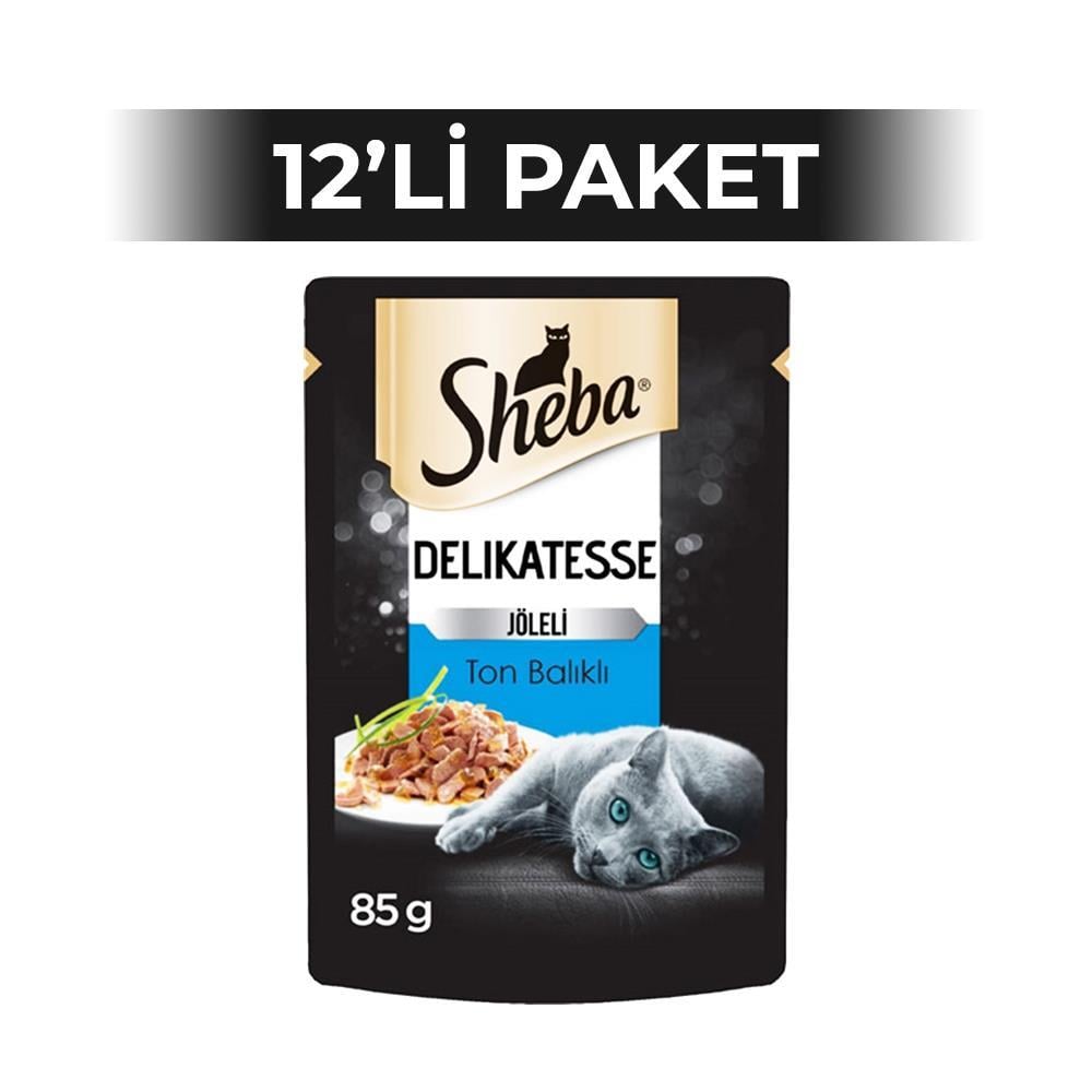 Sheba Pouch Ton Balıklı Yetişkin Kedi Konservesi 85 gr x 12 AdetSheba