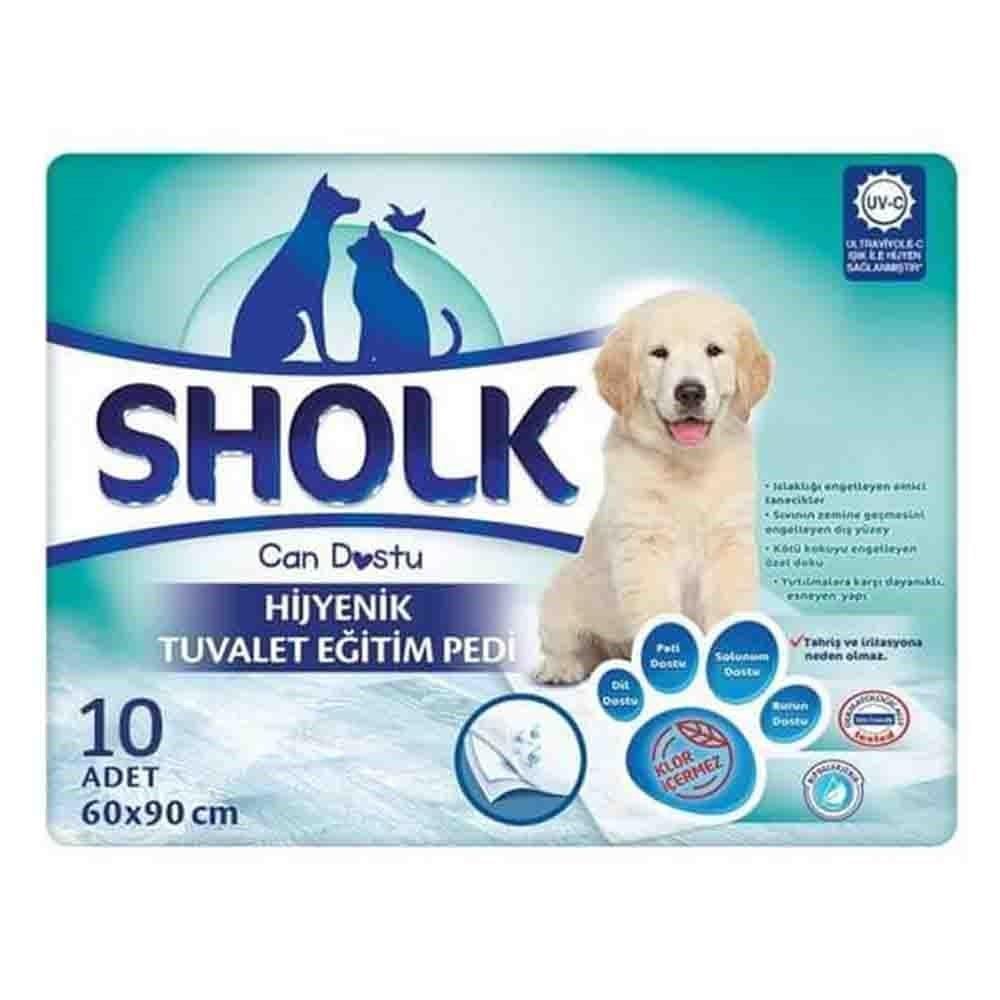 Sholk Hipoalerjenik Köpek Çiş Eğitim Pedi 60x90 cm 10 AdetSholk