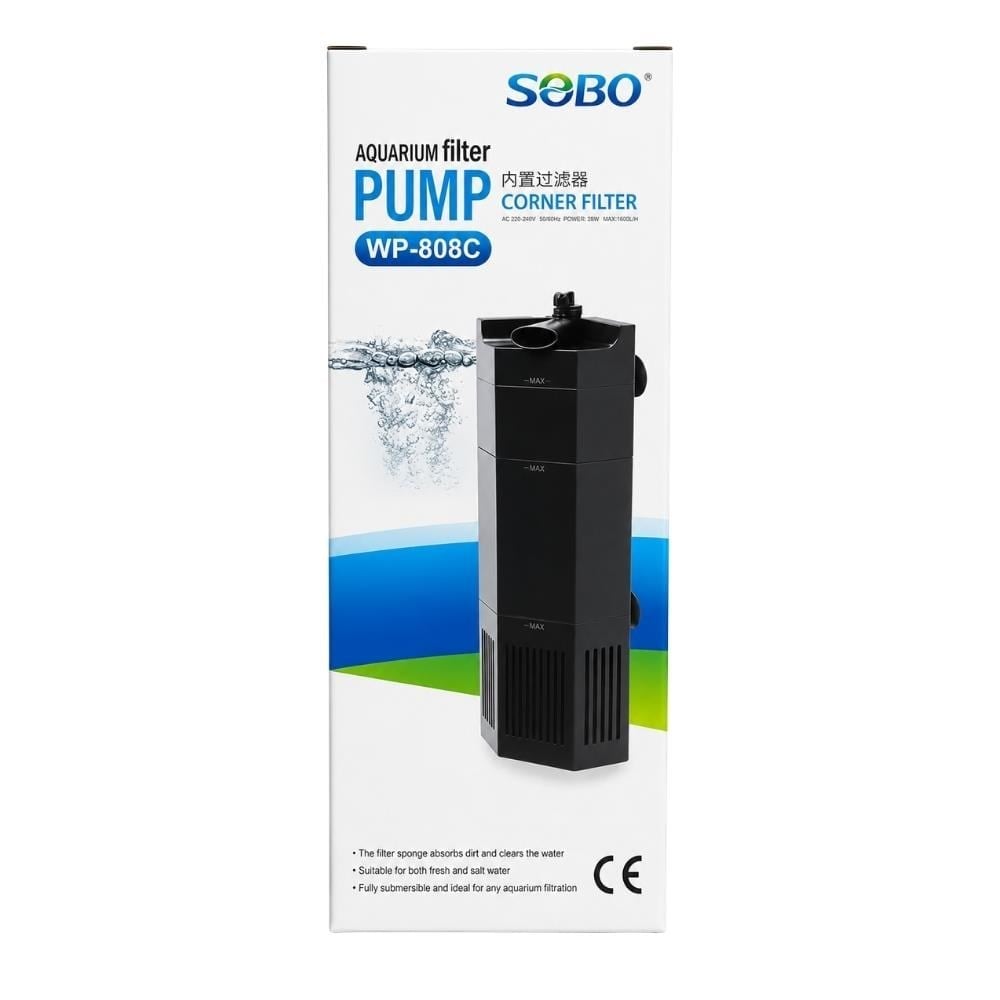 Sobo Akvaryum Köşe İç Filtre 800L/H 15WSOBO