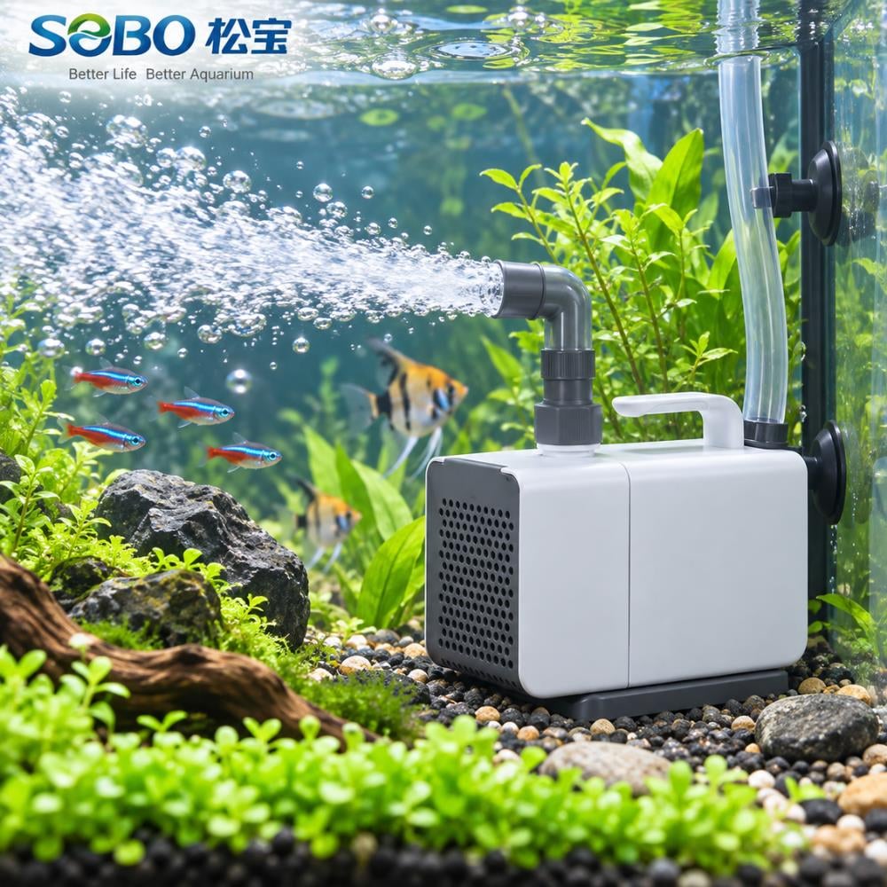 Sobo AQ-7500 Akvaryum Kafa ve Sump Motoru 5000 L/saat 100WSOBO