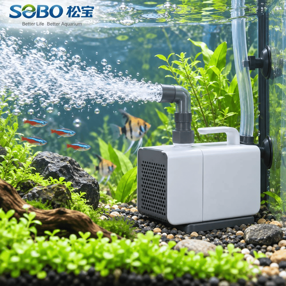 Sobo AQ-7500 Akvaryum Kafa ve Sump Motoru 5000 L/saat 100WSOBO
