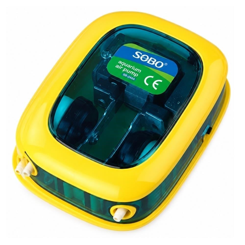 Sobo SB-248A Akvaryum Hava Motoru 2 Çıkışlı Sarı YeşilSOBO