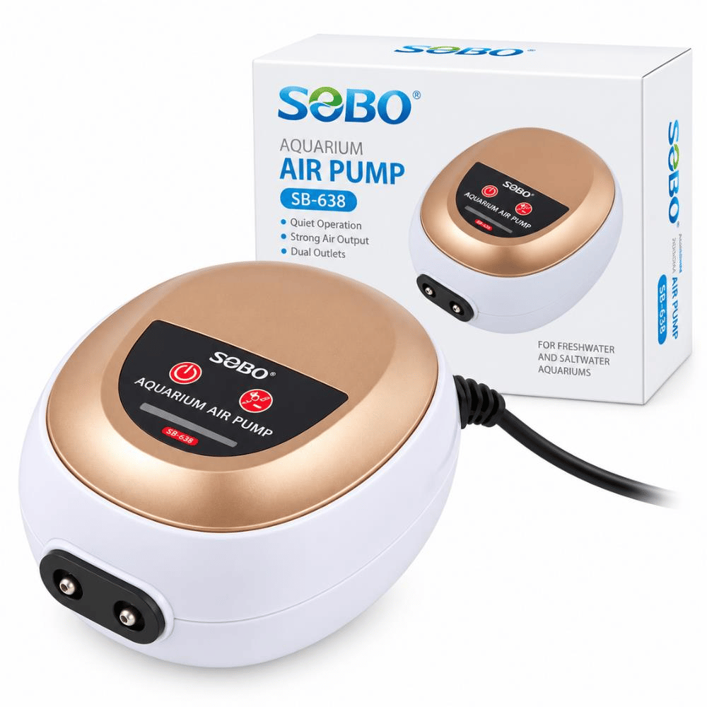 Sobo SB-638 Dijital Ayarlanabilir Çift Çıkışlı Akvaryum Hava Motoru 6WSOBO