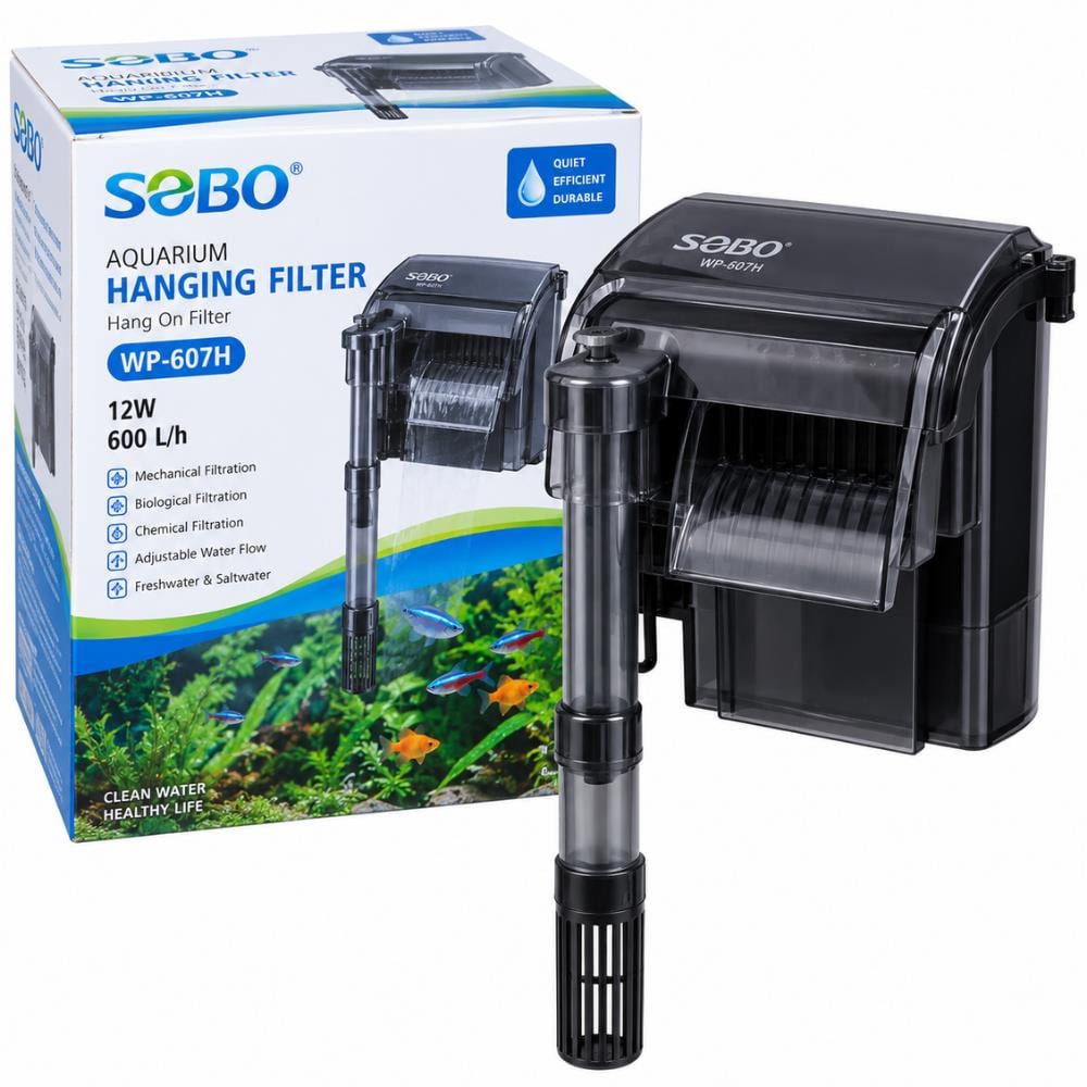 Sobo WP-607H Maxi Askı Şelale Filtre 600 L/saat 12WSOBO
