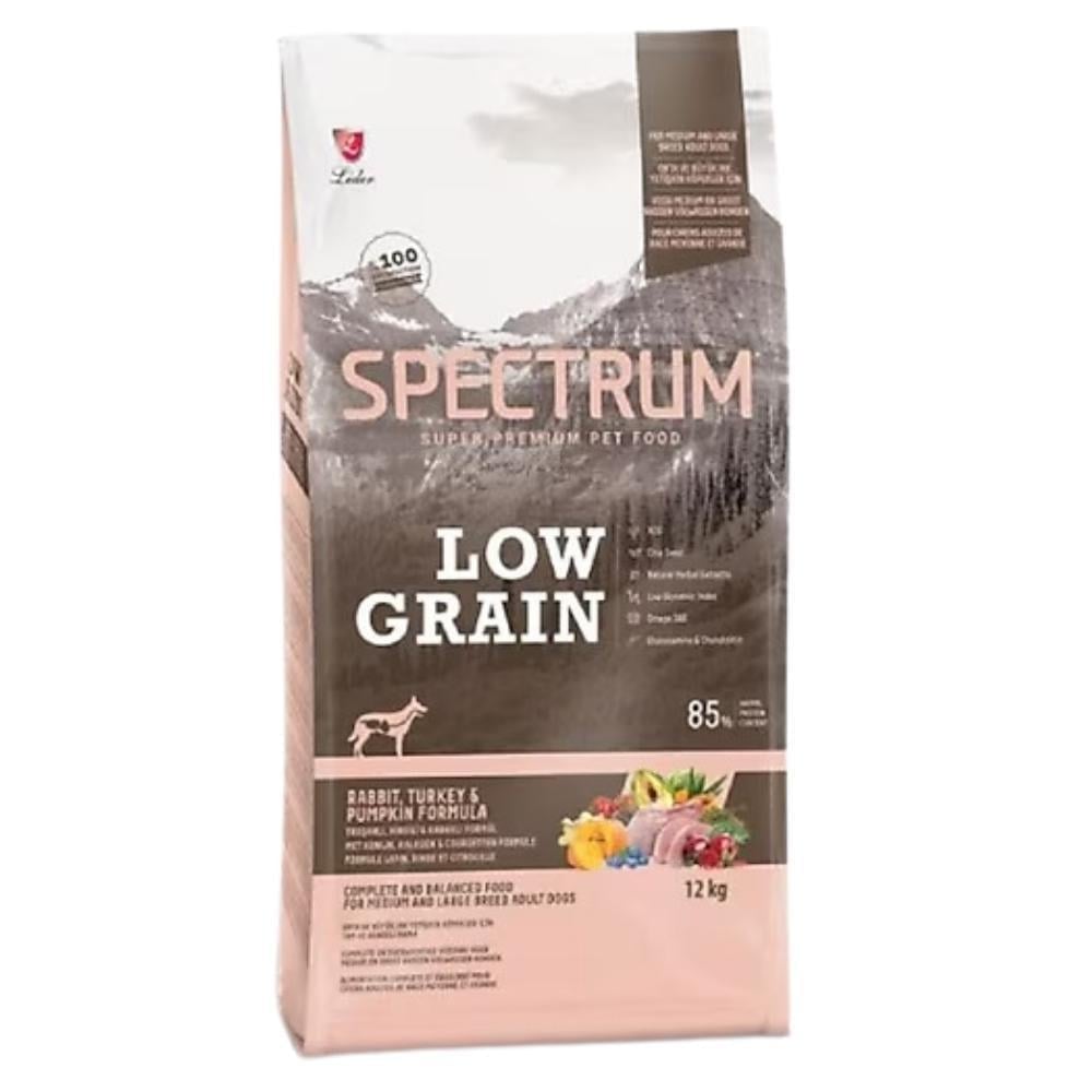 Spectrum Tavşanlı Hindili ve Balkabaklı Orta ve Büyük Irk Yetişkin Köpek Maması 12 kgSpectrum