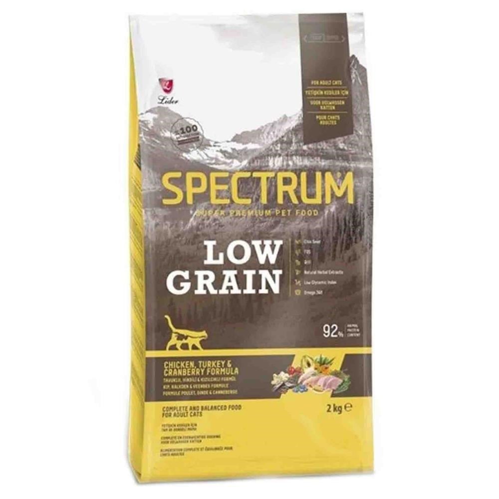 Spectrum Tavuklu Hindili ve Kızılcıklı Düşük Tahıllı Yetişkin Kedi Maması 2 kgSpectrum