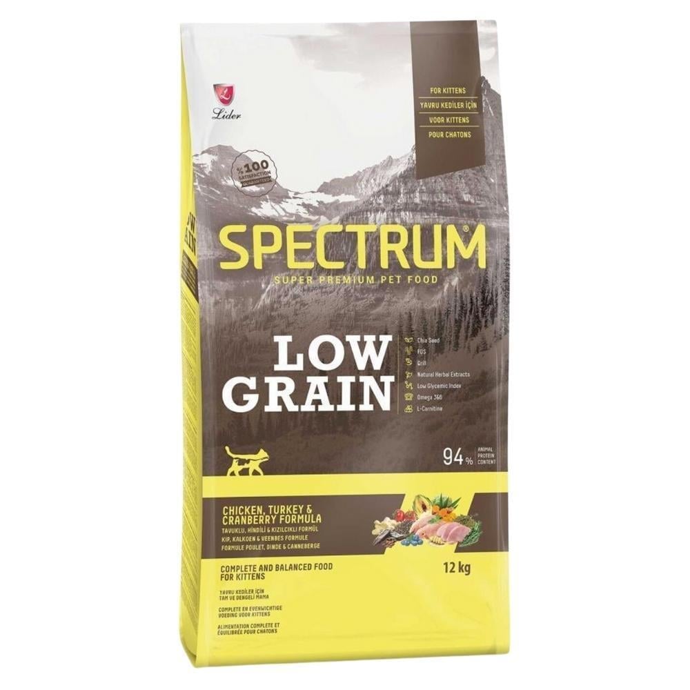Spectrum Tavuklu Hindili ve Kızılcıklı Yavru kedi Maması 12+1 kgSpectrum