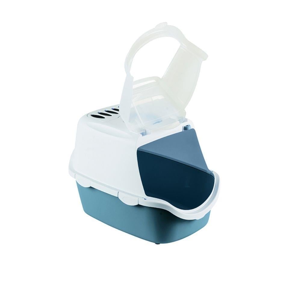 Stefanplast Cathy Easy Clean Kapalı Kedi Tuvaleti MaviStefanplast