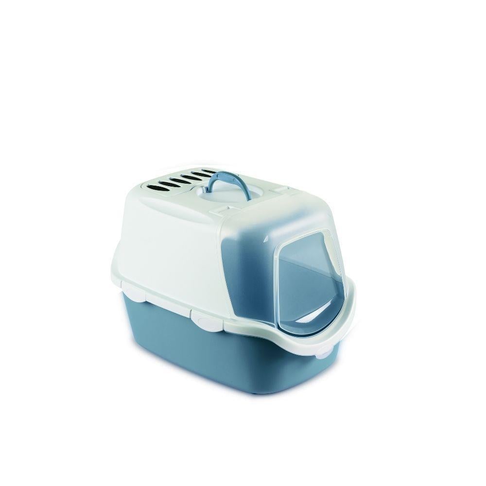 Stefanplast Cathy Easy Clean Kapalı Kedi Tuvaleti MaviStefanplast