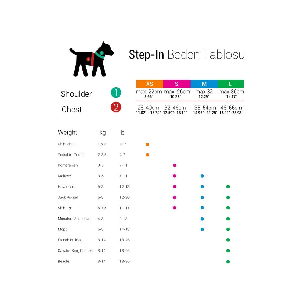 Tailpetz Step-in Pembe Göğüs TasmasıTailpetz