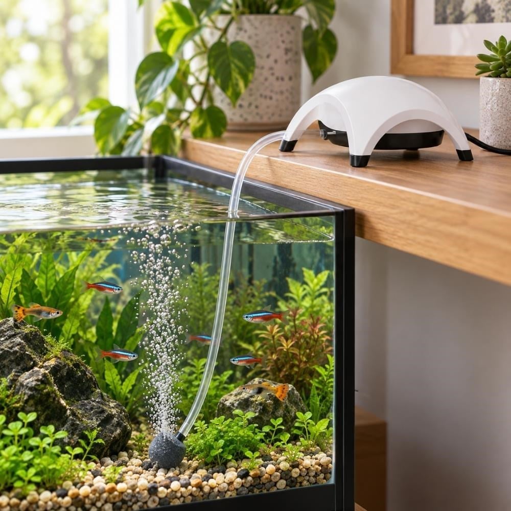Tetra APS 150 Sessiz Tek Çıkışlı Akvaryum Hava Motoru 150 litre/saatTetra