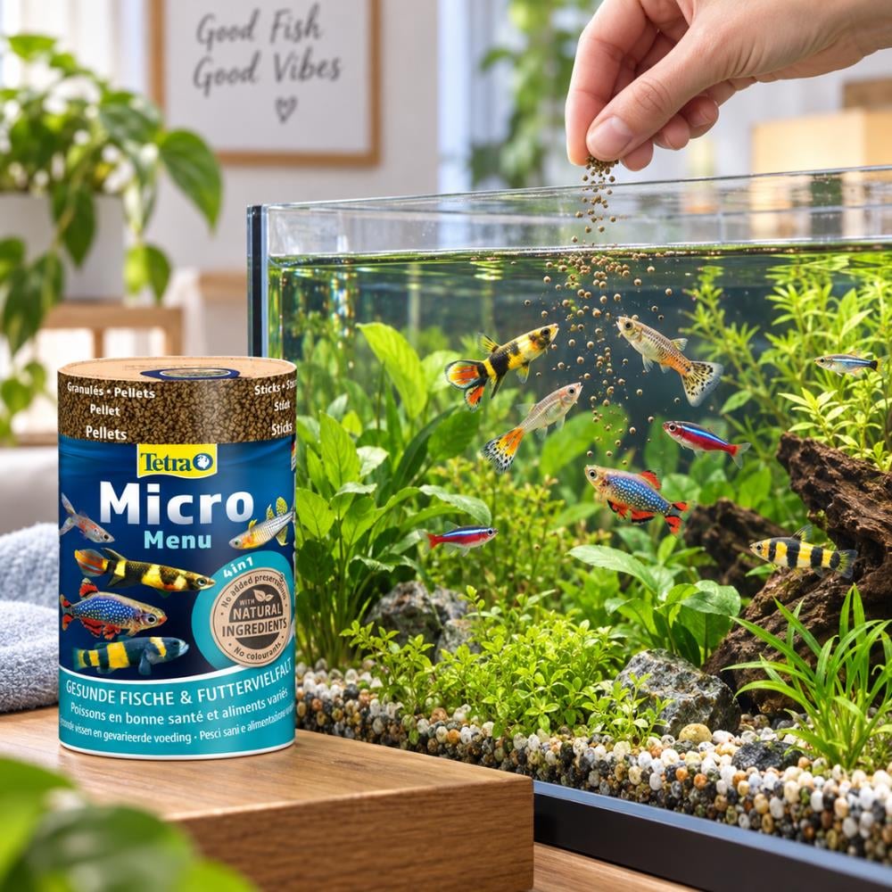 Tetra Micro Menu 4in1 Küçük Tropikal Balık Yemi 100 ml 65 grTetra