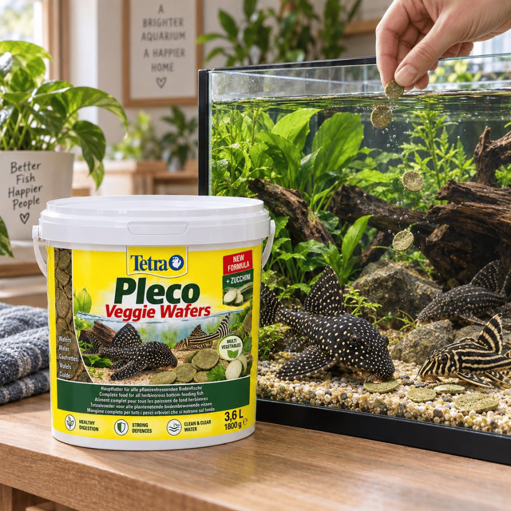Tetra Pleco Veggie Wafers Bitkisel Vatoz Yemi 3,6 L 1800 grTetra