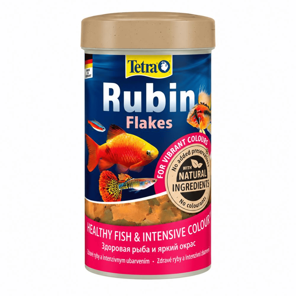 Tetra Rubin Flakes Renklendirici Tropikal Pul Balık Yemi 100 ml 20 grTetra