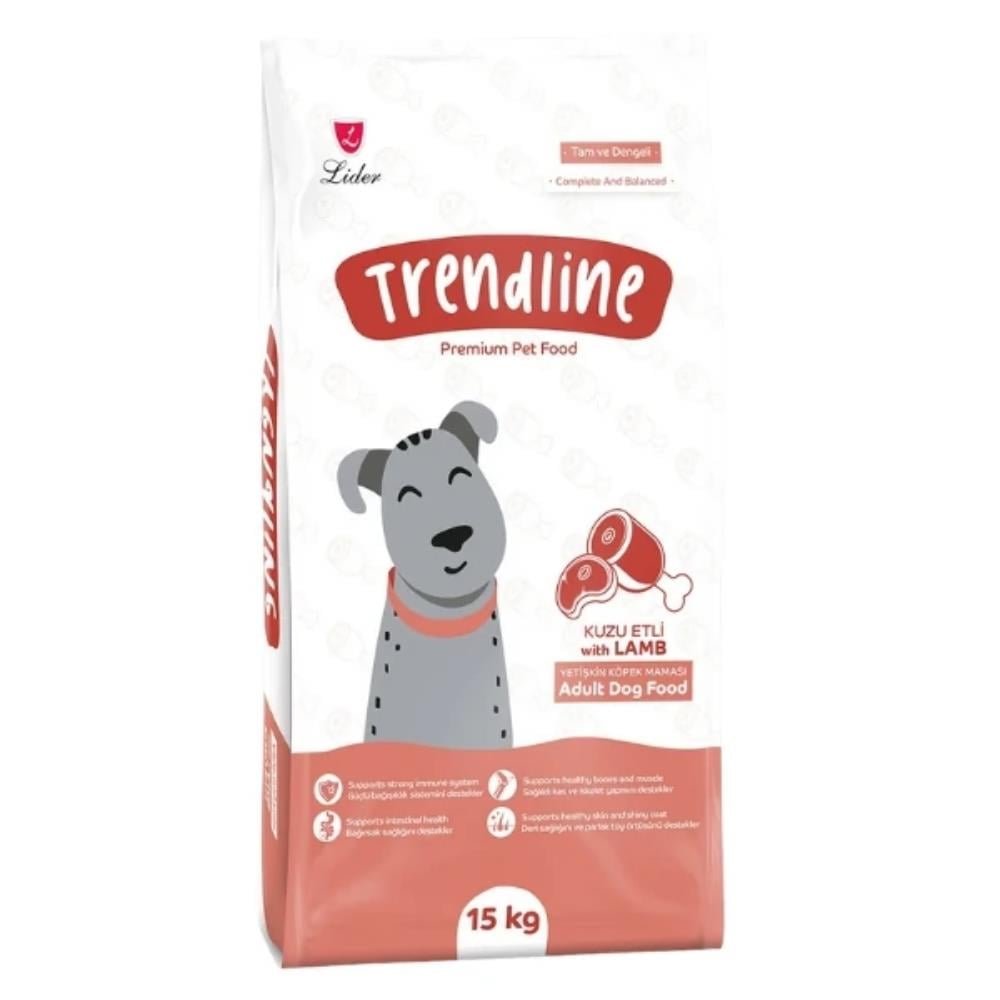 Trendline Kuzu Etli ve Pirinçli Yetişkin Köpek Maması 15 kgTrendline