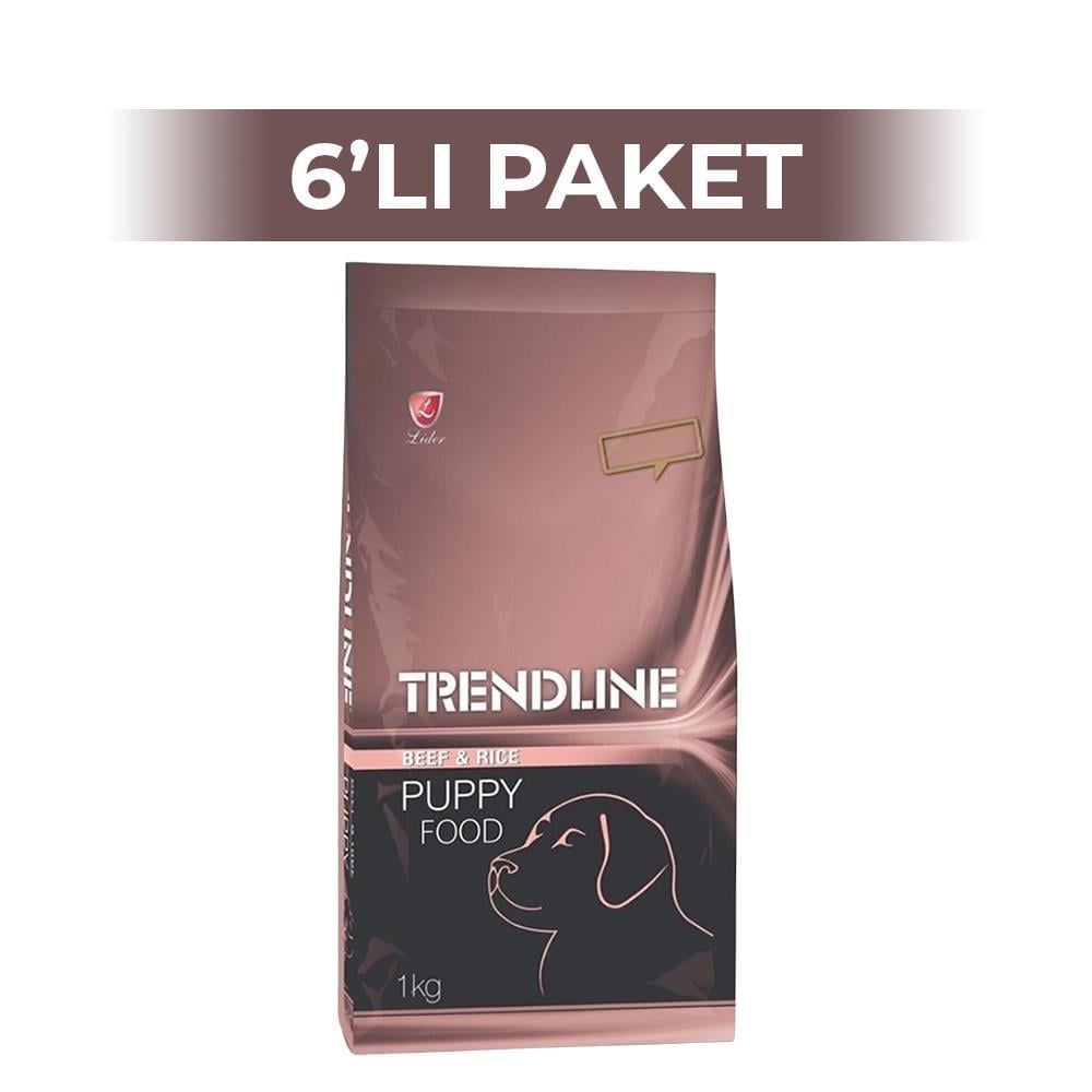 Trendline Puppy Biftekli ve Pirinçli Yavru Köpek Maması 1 kg 6 AdetTrendline