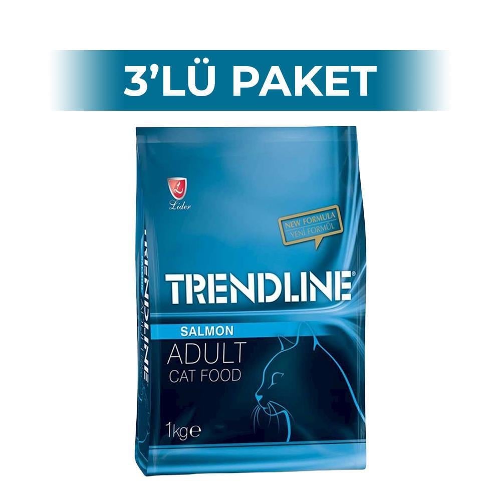Trendline Somonlu Yetişkin Kedi Maması 1 kg 3 AdetTrendline