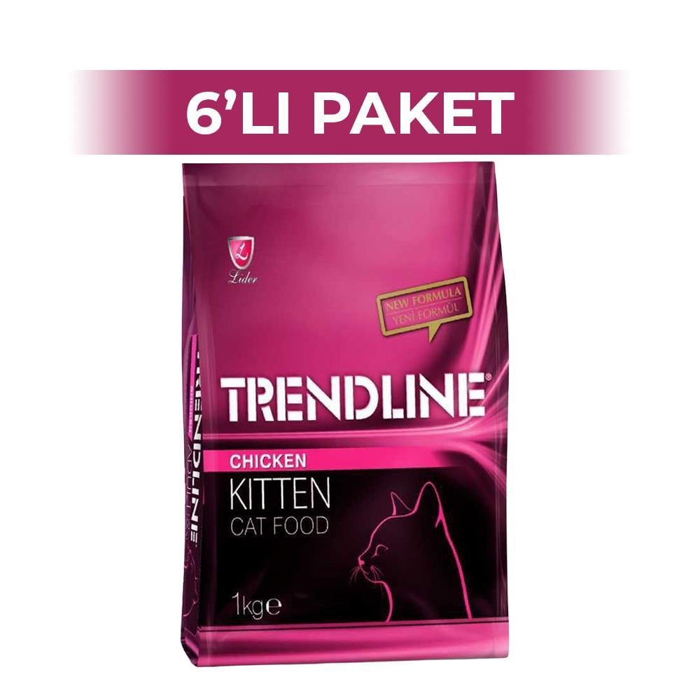 Trendline Tavuklu Yavru Kedi Maması 1 kg 6 AdetTrendline