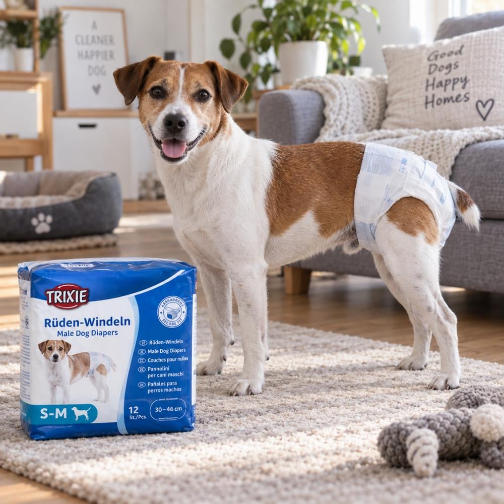 Trixie Erkek Köpekler İçin Tek Kullanımlık Köpek Bezi S-M 30-46 cm 12'liTrixie