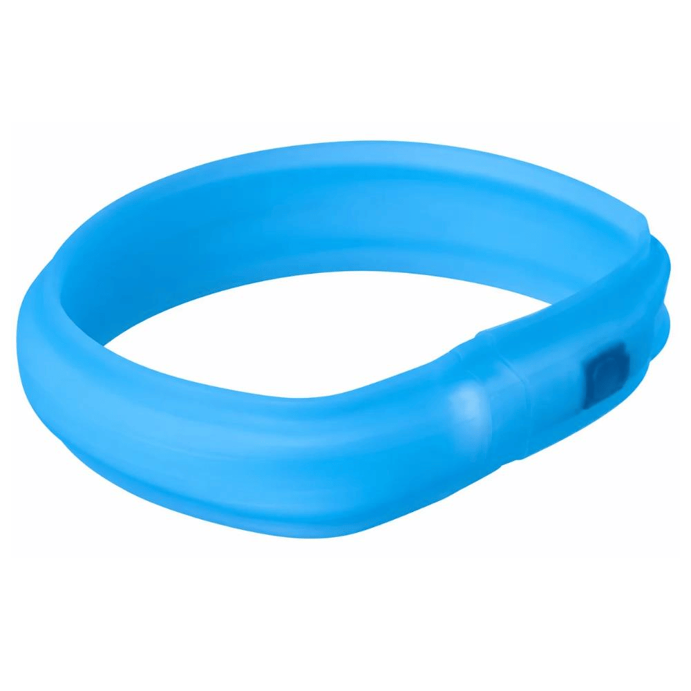Trixie Flash Light USB Işıklı Köpek Boyun Tasması M-L Mavi 50 cmTrixie