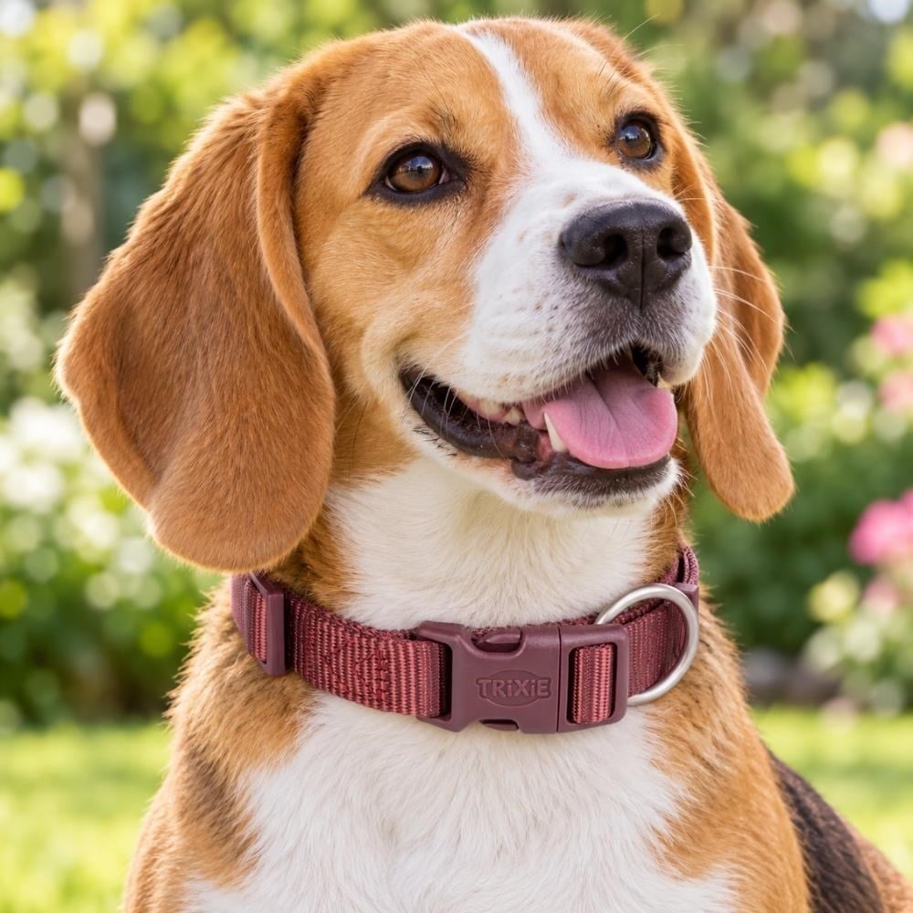 Trixie Premium Köpek Boyun Tasması Small Medium Bordo 30-45 cm 15 mmTrixie