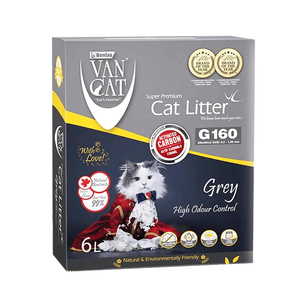 Vancat Aktif Karbonlu Premium Topaklanan Kedi Kumu 6 ltVanCat