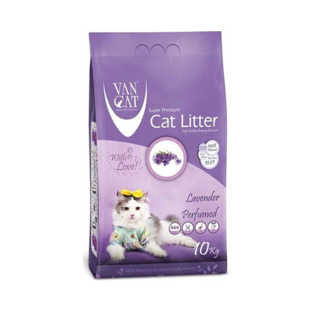 Vancat Lavanta Kokulu İnce Taneli Kedi Kumu 10 kgVanCat