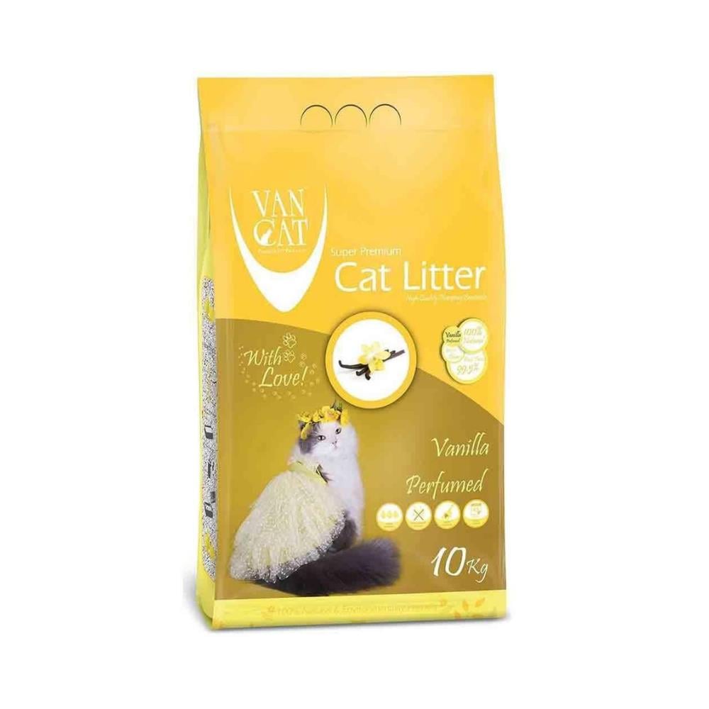 Vancat Vanilya Kokulu İnce Taneli Kedi Kumu 10 kg VanCat