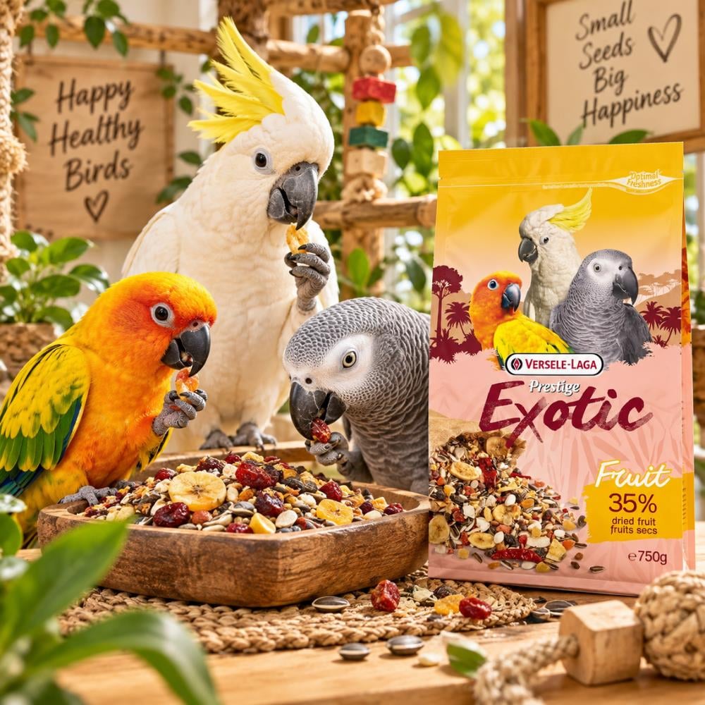 Versele-Laga Prestige Premium Exotic Fruit Meyveli Papağan Yemi 750 grVersele-Laga