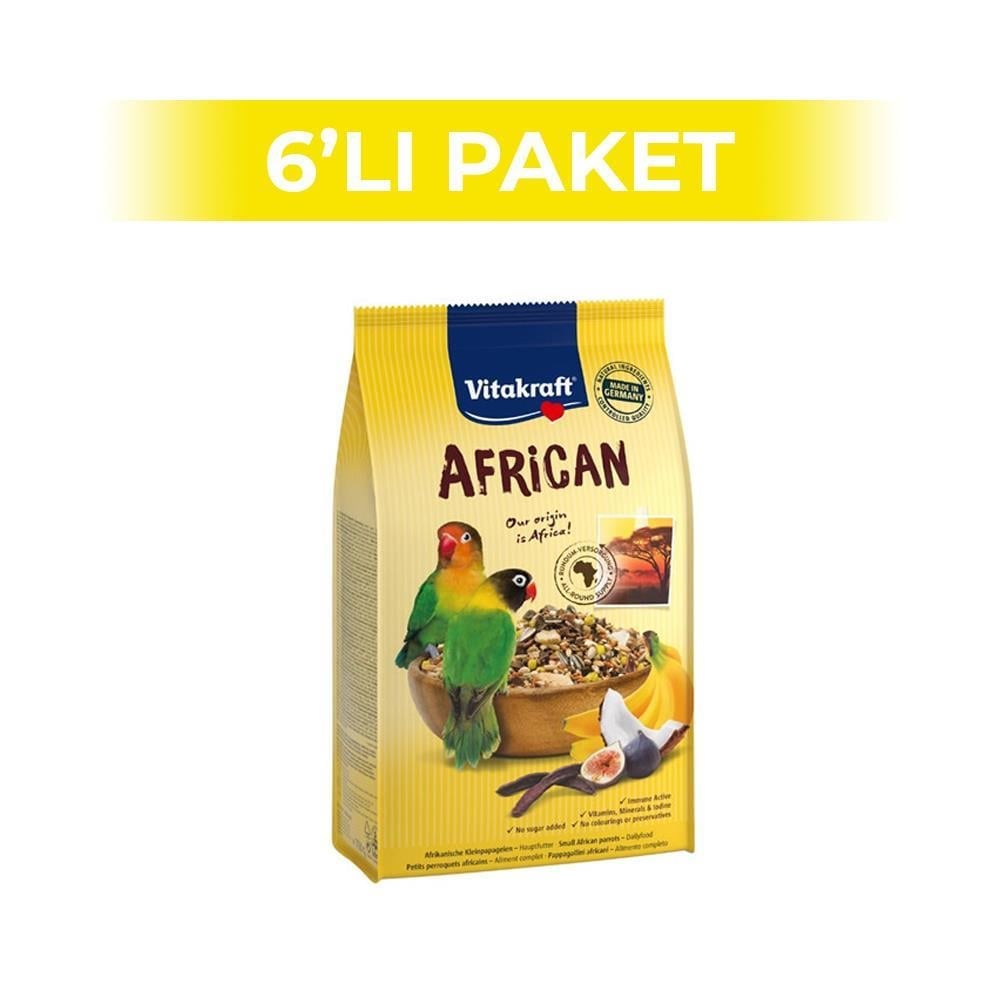 Vitakraft Afrika Cennet Paraket Kuş Yemi 750 gr 6 AdetVitakraft