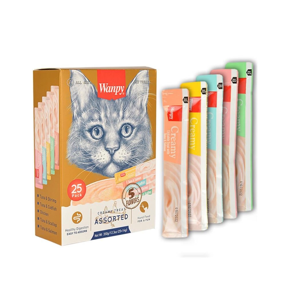 Wanpy Karışık Sıvı Kedi Ödülü 25x14 grWanpy