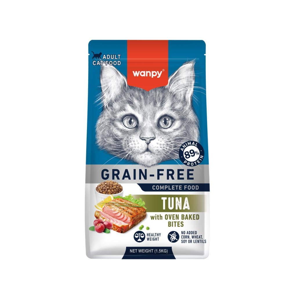 Wanpy Tahılsız Ton Balıklı Yetişkin Kedi Maması 1,5 kgWanpy