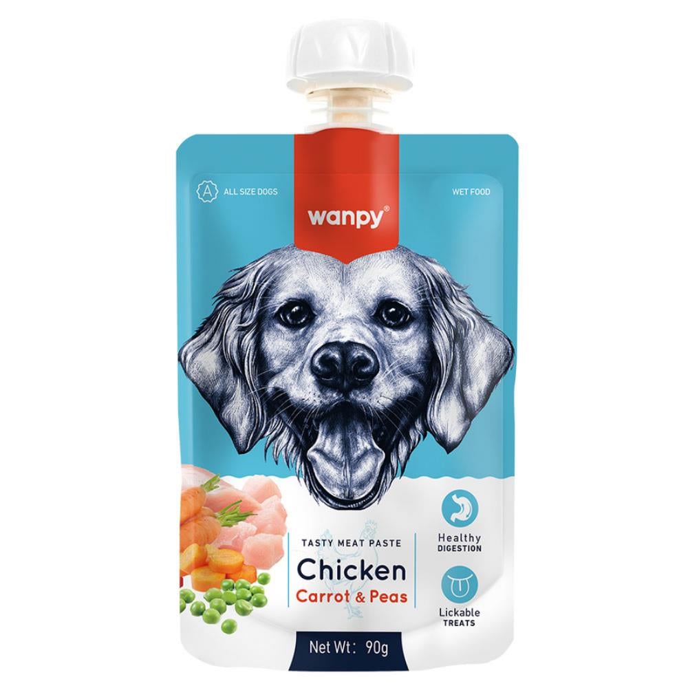 Wanpy Taze Tavuklu ve Havuçlu Köpek Et Ezmesi 90 grWanpy