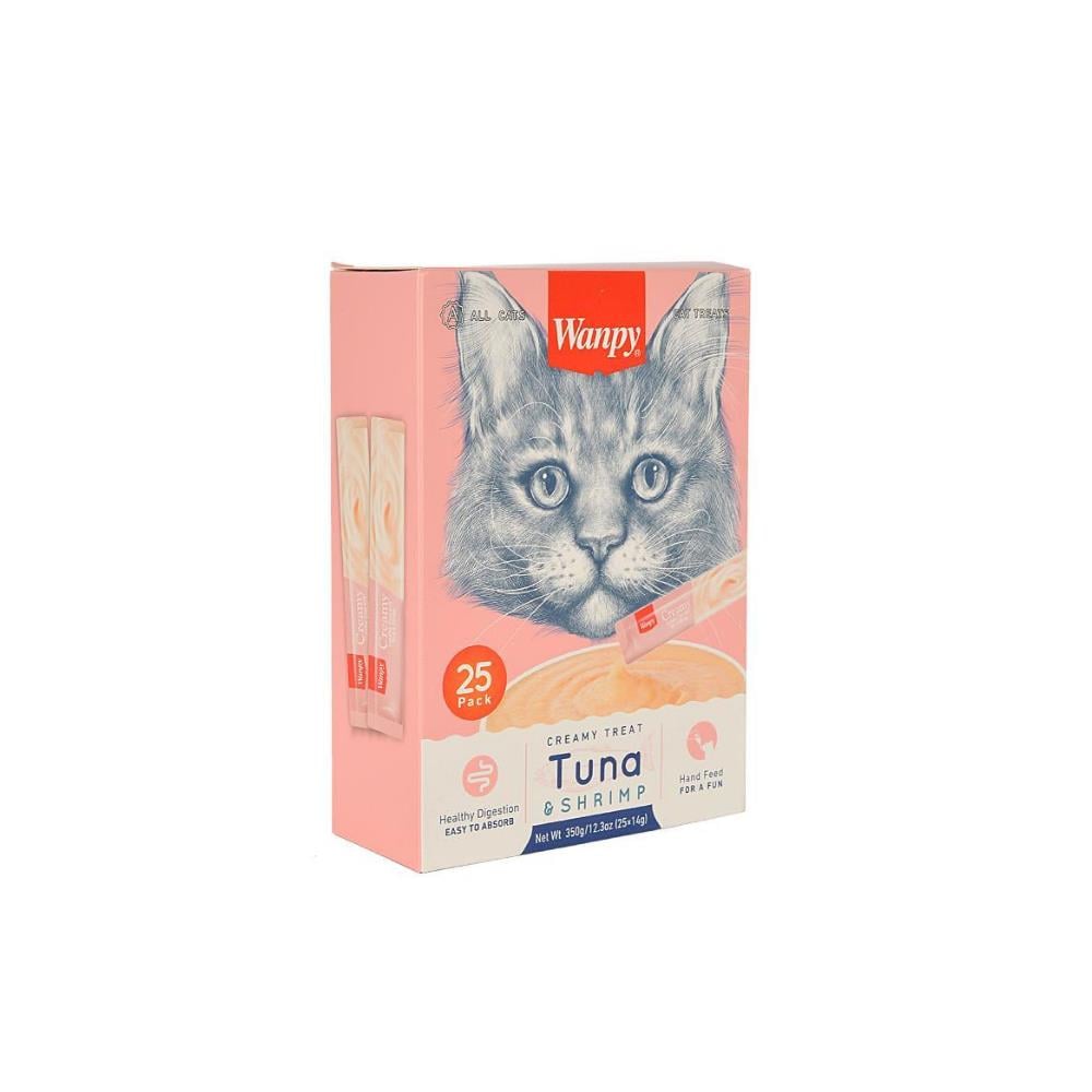Wanpy Ton Balığı ve Karidesli Sıvı Kedi Ödülü 25x14 grWanpy