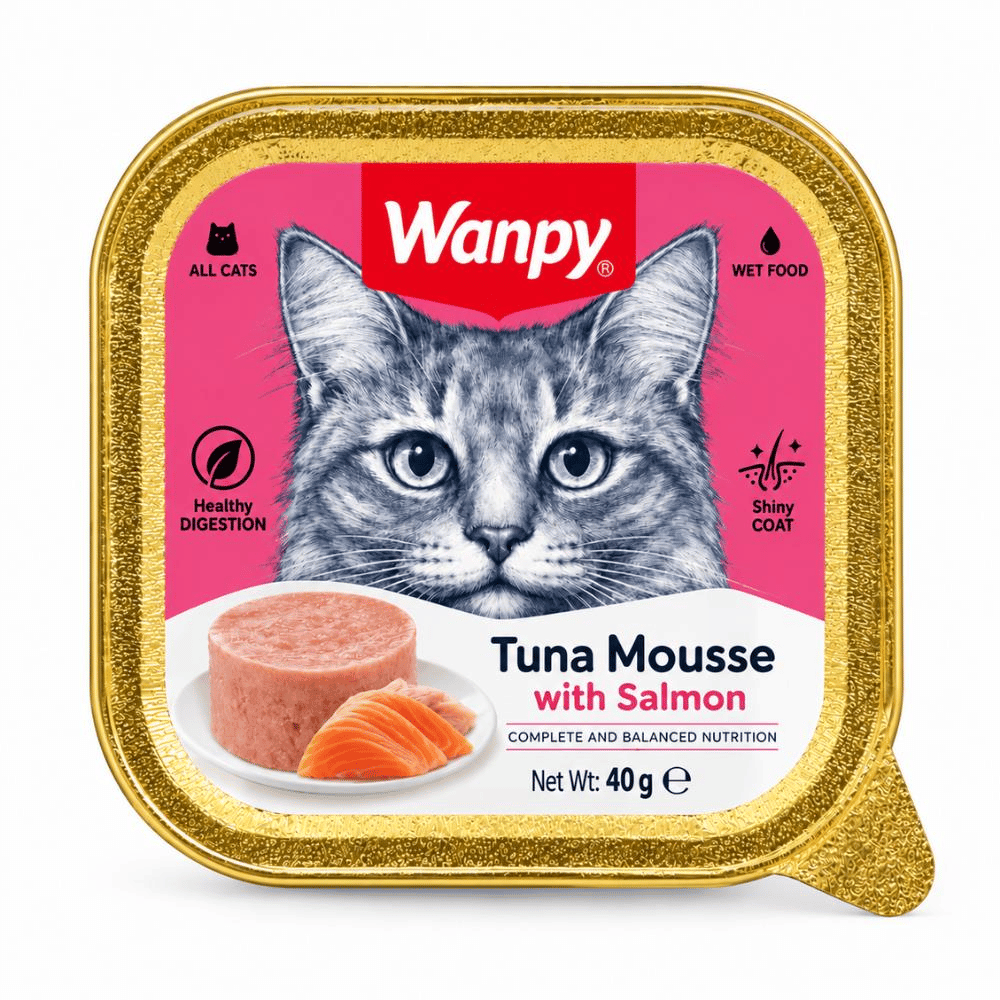 Wanpy Ton Balıklı ve Somonlu Kedi Ezme Yaş Maması 40 grWanpy