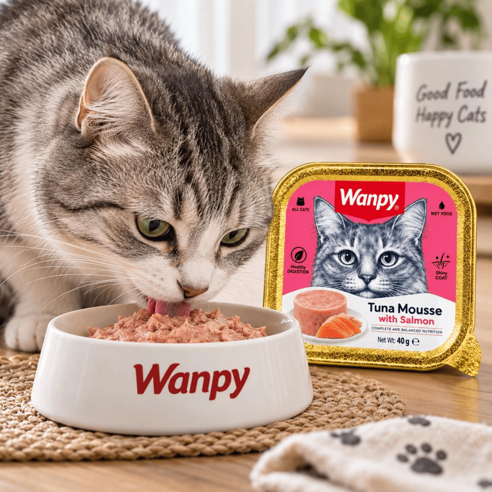 Wanpy Ton Balıklı ve Somonlu Kedi Ezme Yaş Maması 40 grWanpy