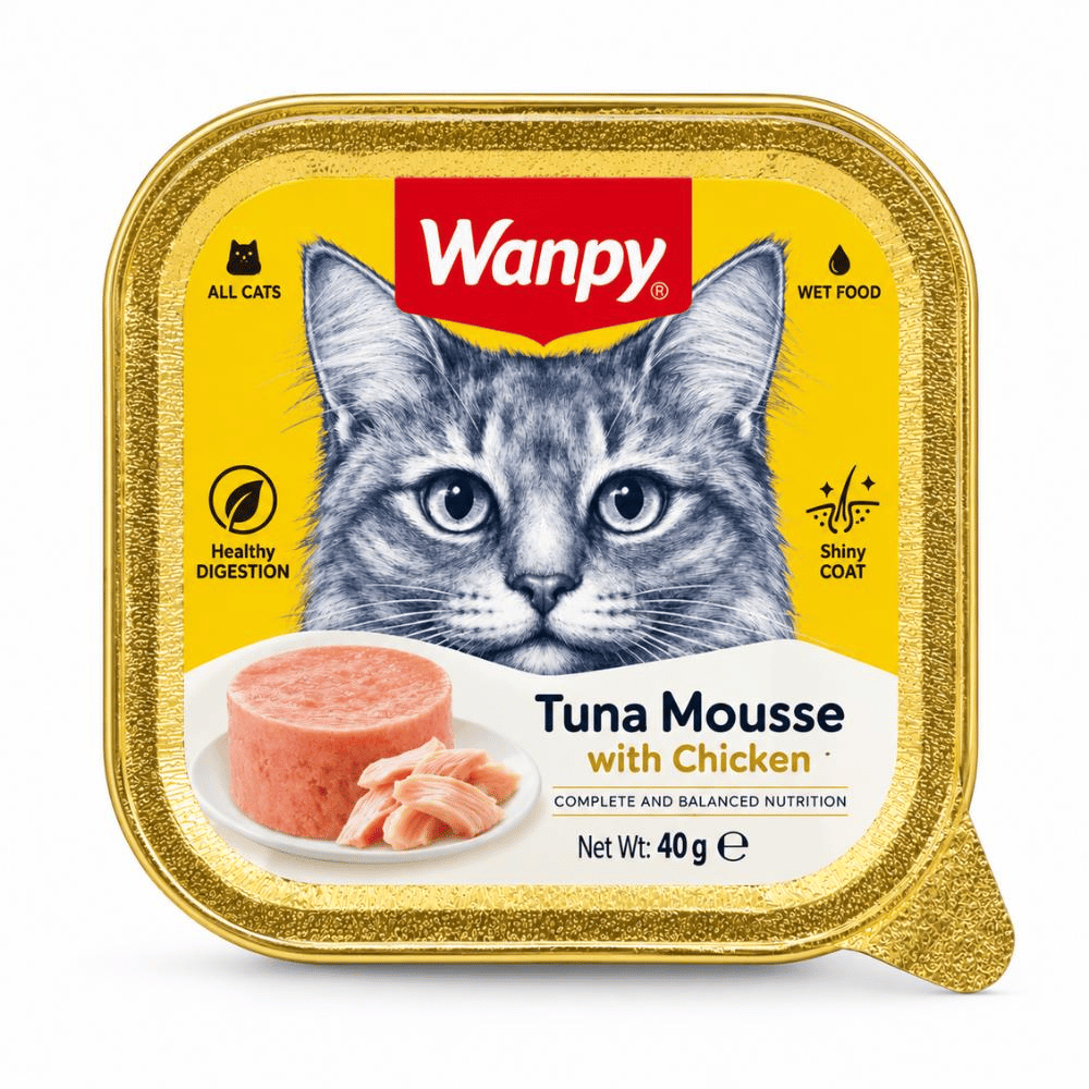 Wanpy Ton Balıklı ve Tavuklu Kedi Ezme Yaş Maması 40 grWanpy