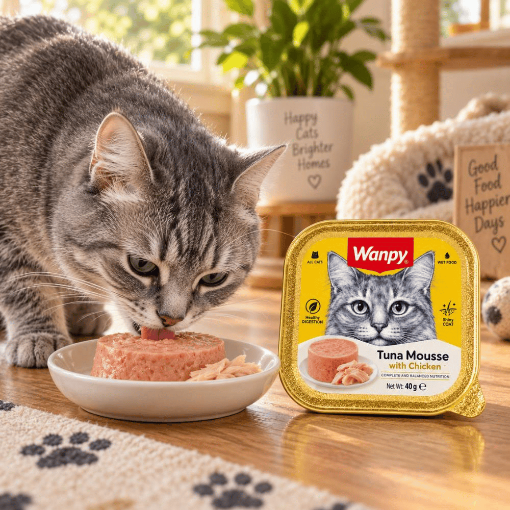Wanpy Ton Balıklı ve Tavuklu Kedi Ezme Yaş Maması 40 grWanpy