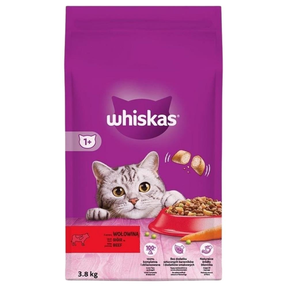 Whiskas Sığır Etli Yetişkin Kedi Maması 3,8 kgWhiskas
