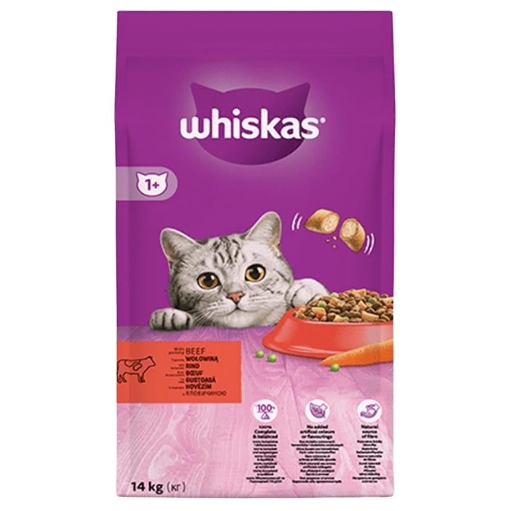 Whiskas Sığır Etli Yetişkin Kedi Maması 14 kgWhiskas