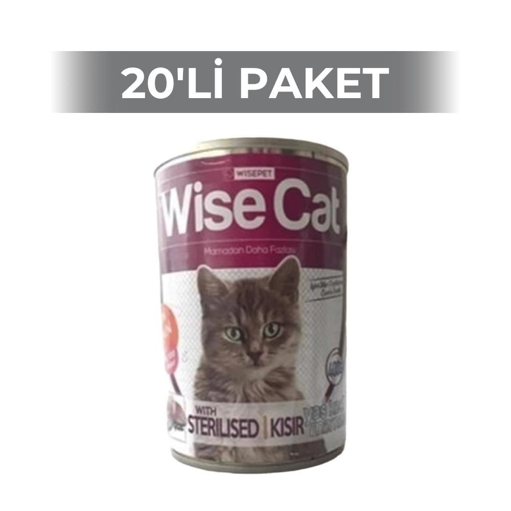 Wise Cat Kısırlaştırılmış Kedi Konserve Maması 400 gr 20 AdetWiseCat