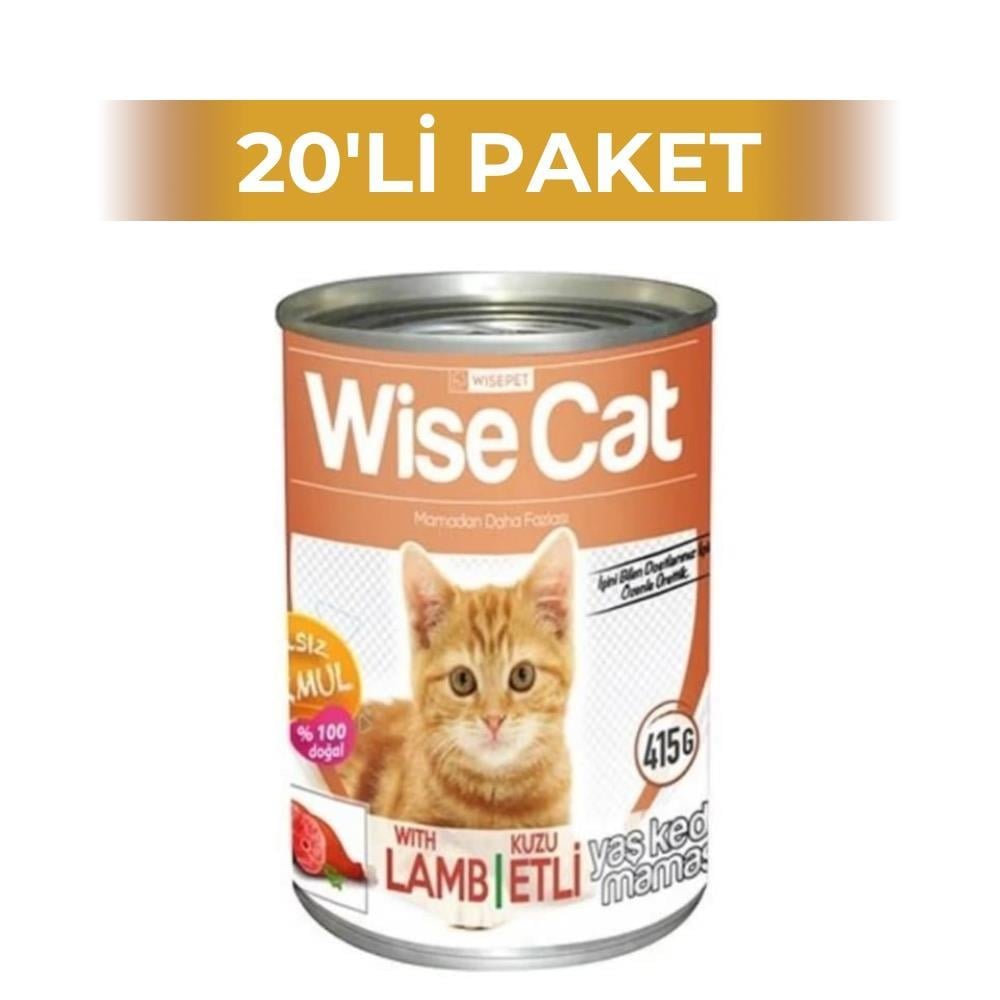 Wise Cat Tavuklu Yavru Kedi Konserve Maması 400 gr 20 AdetWiseCat