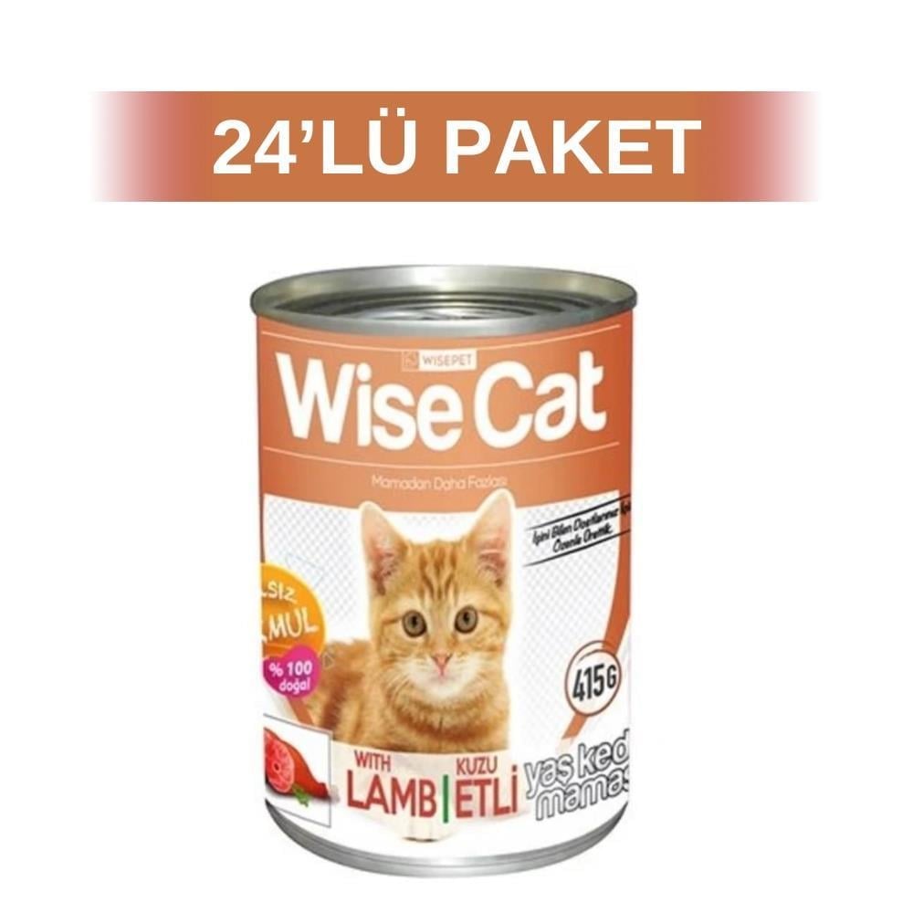 Wise Cat Tavuklu Yavru Kedi Konserve Maması 400 gr 24 AdetWiseCat