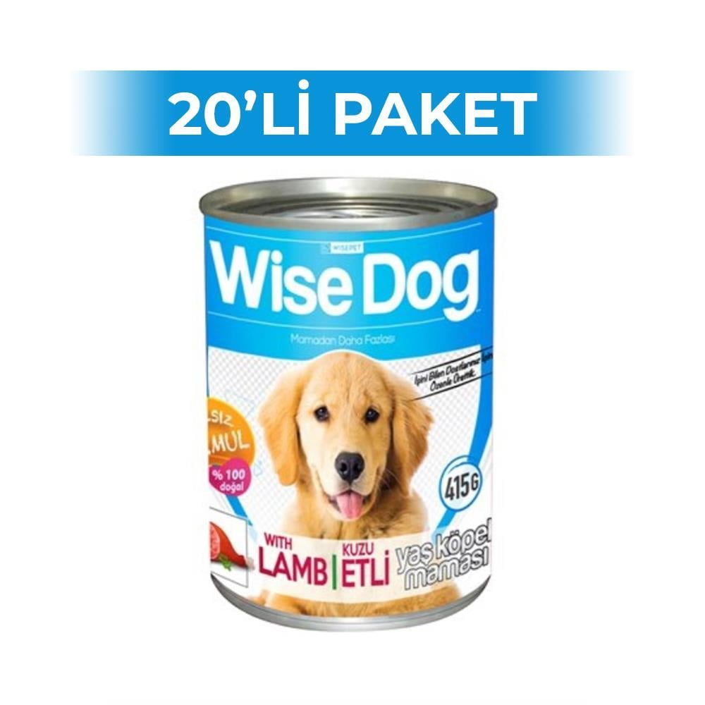 Wise Dog Kuzu Etli Yavru Köpek Konserve Maması 415 gr 20 AdetWiseDog